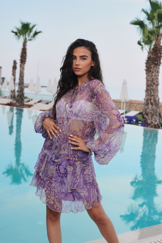 Дамска копринена риза RIVIERA FIORI