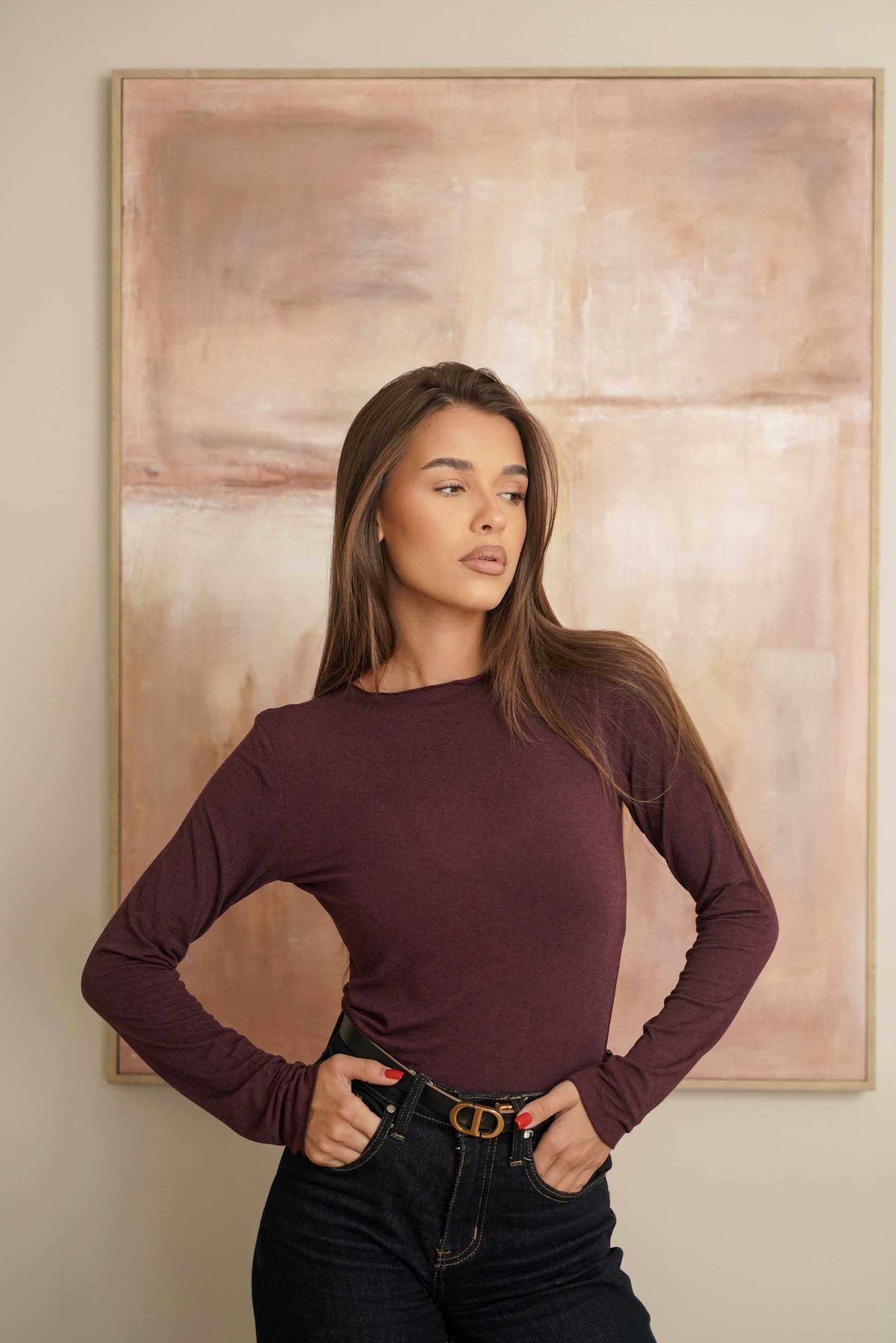 Блуза с кашмир  MARSALA CASHMERE