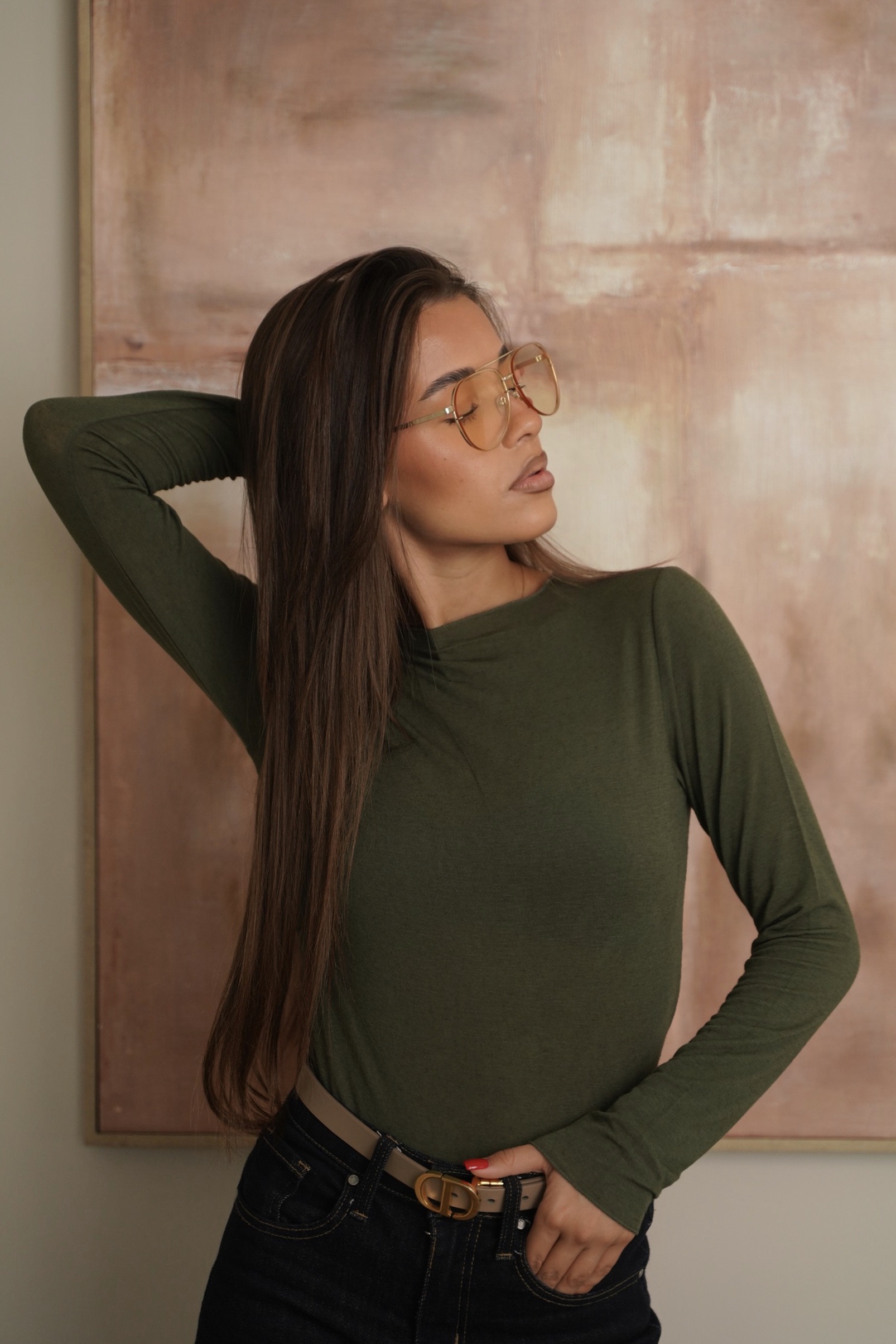 Блуза с кашмир GREEN CASHMERE