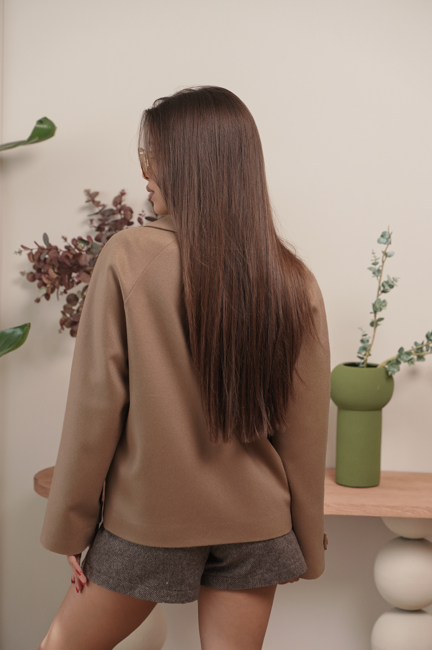 Късо палто от кашмир CAMEL CASHMERE