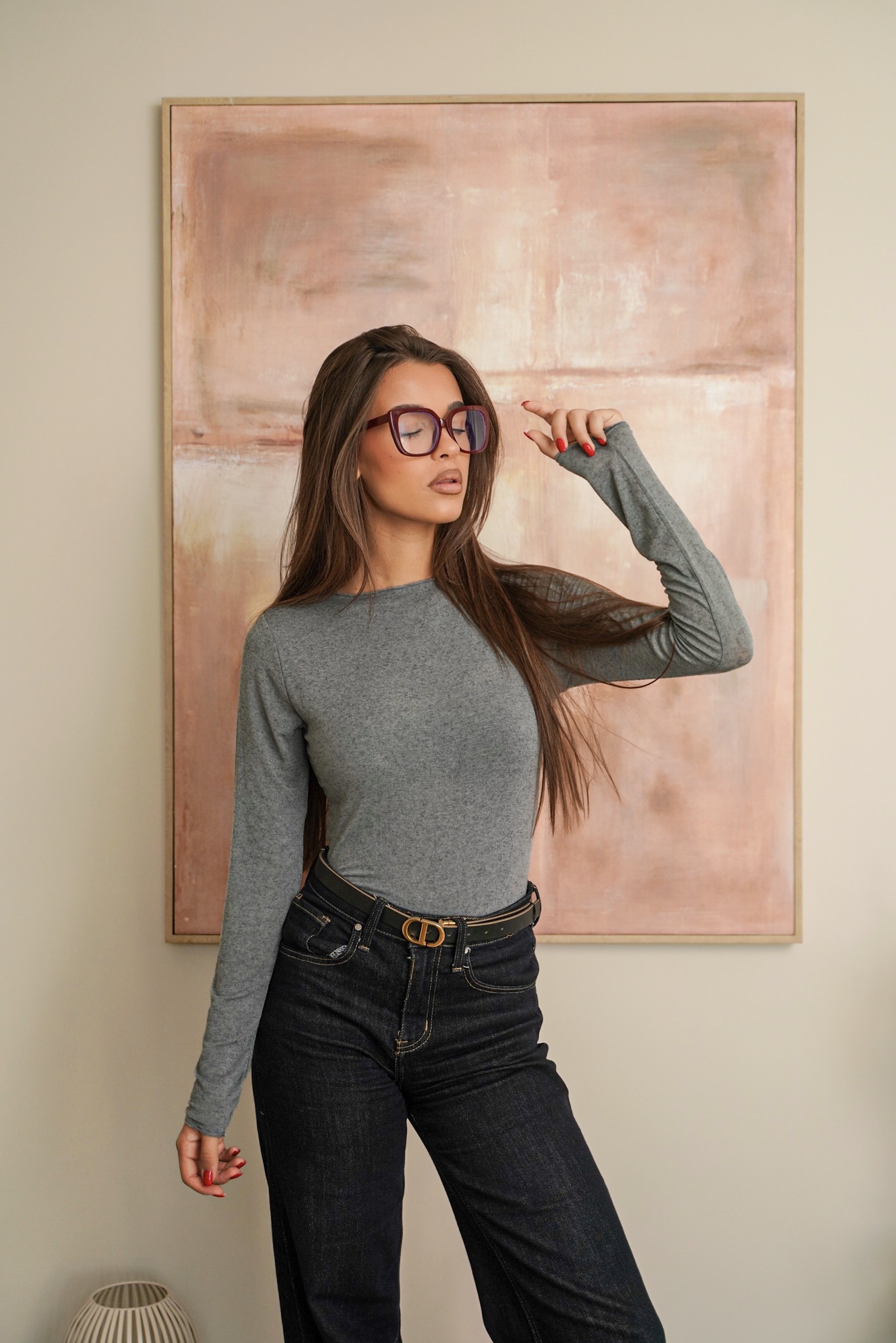  Блуза с кашмир GRAY CASHMERE